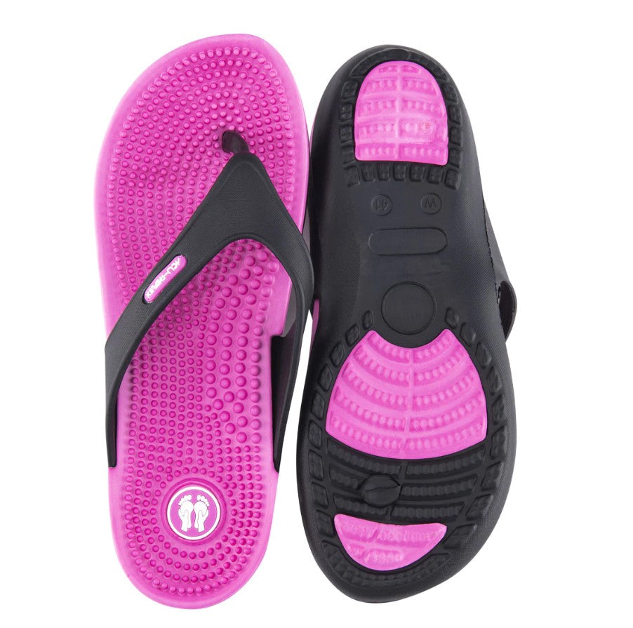 Relaxus Acu-Reflex Massaging Flip Flops Women's