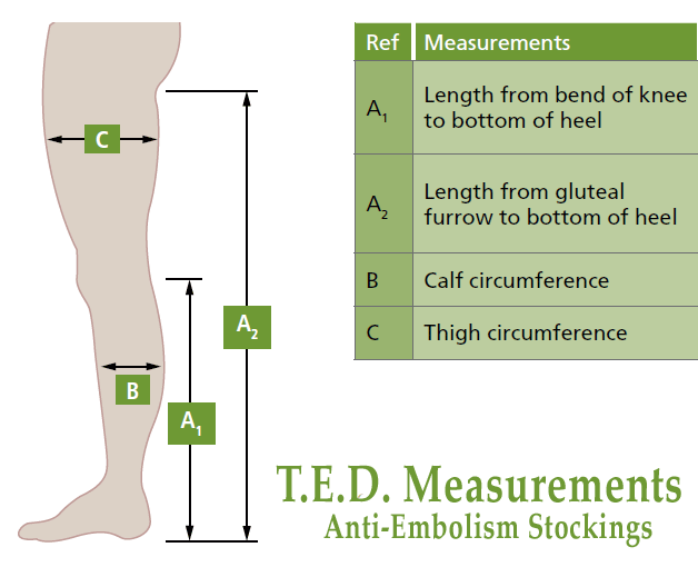 Unisex T.E.D Anti-Embolism Knee High 8-18mmHg