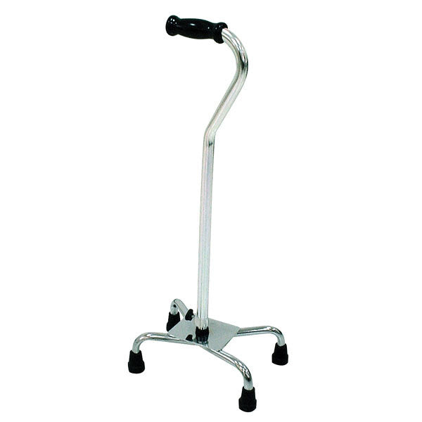 Bariatric Heavy Duty Large Base quad Cane with Vinyl Contoured Hand Grip  10317-1