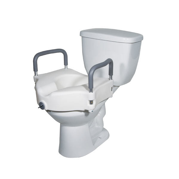 Elevated Raised Toilet Seat with removable Padded Arms  rtl12027ra