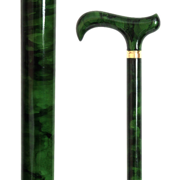 Hand Painted Cane / Sea Green Color