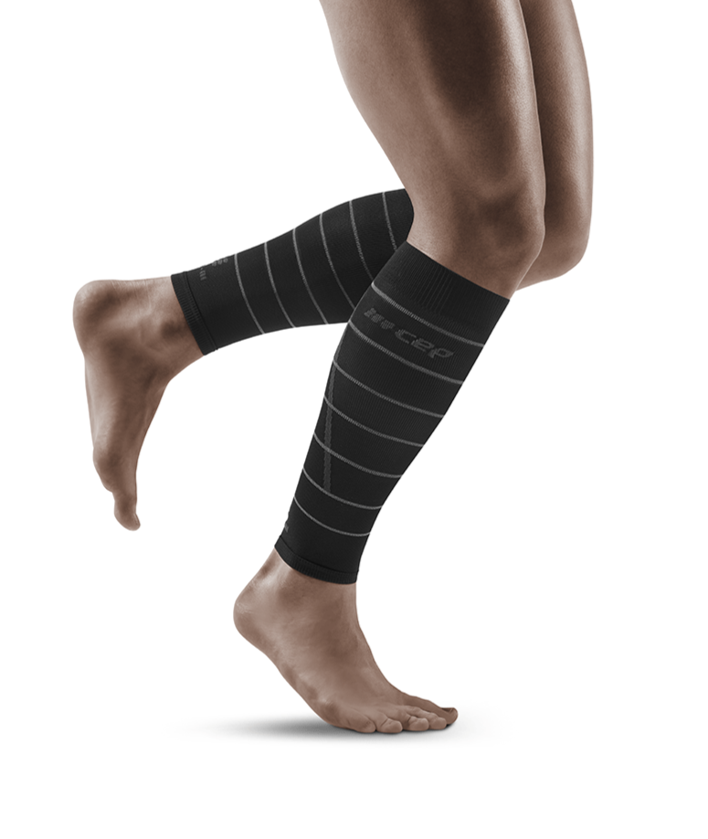 CEP Mens Reflective Compression Calf Sleeves 20-30mmHg