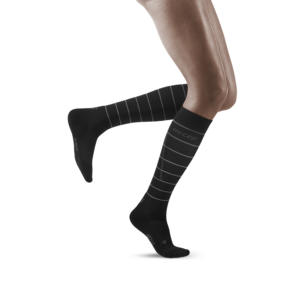 CEP Womens Reflective Compression Socks Knee High 20-30mmHg