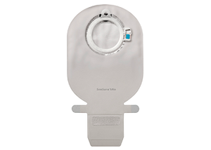 11474 SenSuraÂ® Mio 2 pc Click Pouch, Drainable, Maxi, Transparent, No Filter, Red, 50mm , 10/BX