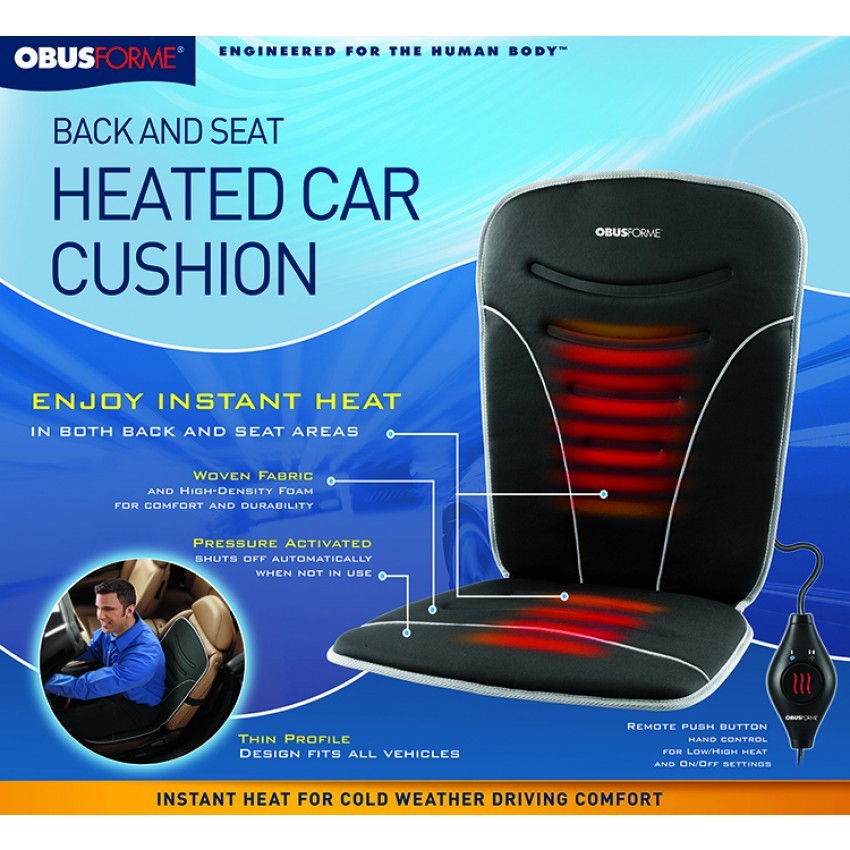 Back & Seat Heated Car Cushion