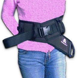 A woman modeling the SafetySure Transfer Belt