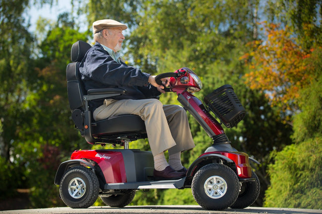 Trailmaster Bigfoot 4-wheel mobility scooter outdoors