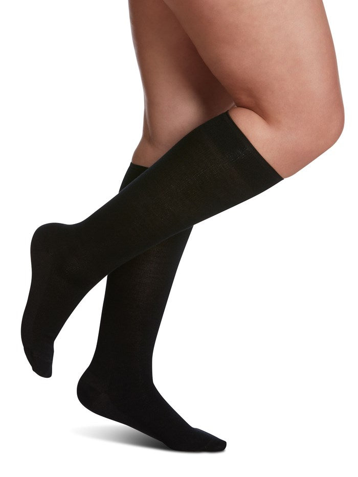 Womens All Season Merino Wool Knee High 15-20mmHg