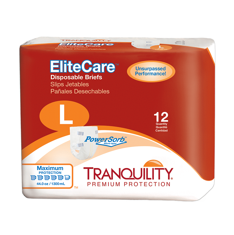 Tranquility EliteCare Disposable Briefs – Healthcare Solutions
