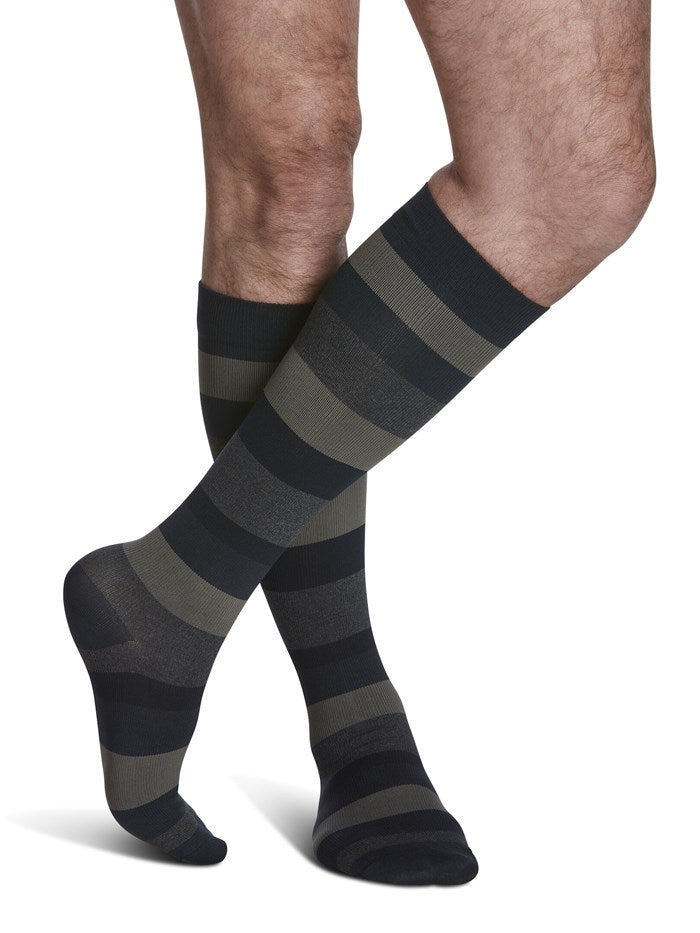 Mens Microfiber Shades Knee High 15-20mmHg